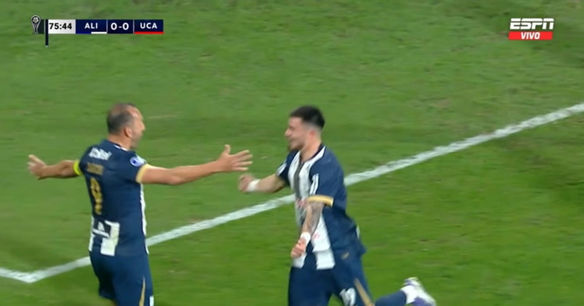 Alan Cantero anota un espectacular gol en el duelo entre Alianza Lima y U. Católica por la Copa Sudamericana 2025