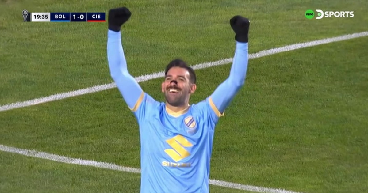 Martín Cauteruccio vuelve a marcar con Bolívar y abre el marcador ante Cienciano en los octavos de la Sudamericana 2025
