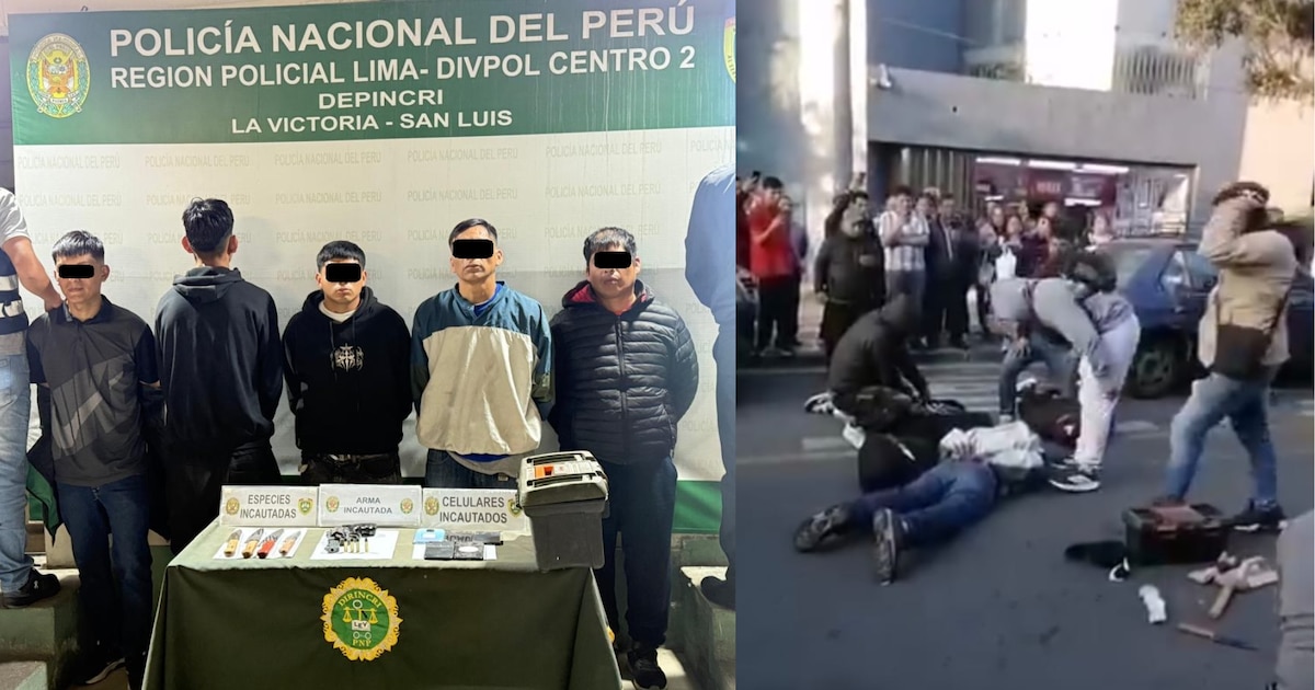 Alerta en el Centro de Lima por tiroteo: cinco personas arrestadas tras intento de robo en la Av. Abancay