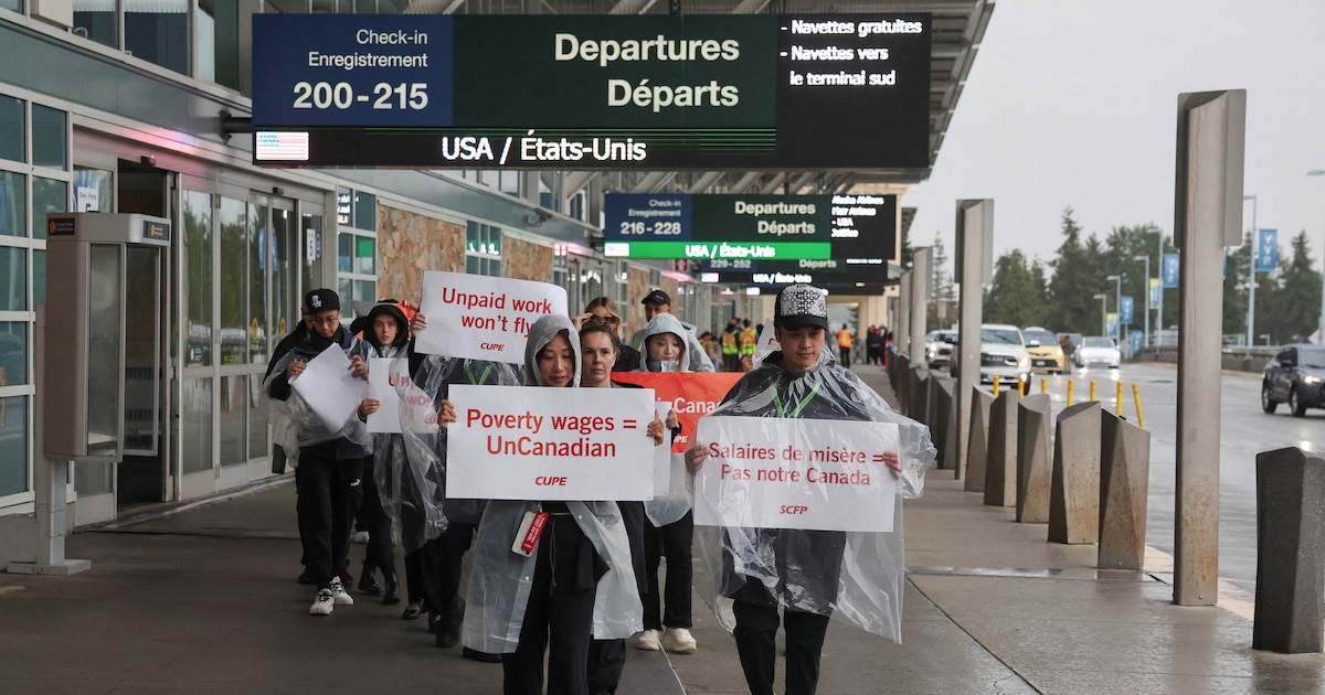 Air Canada suspende todos sus vuelos por huelga de 10,000 auxiliares de cabina que exigen mejoras salariales y laborales