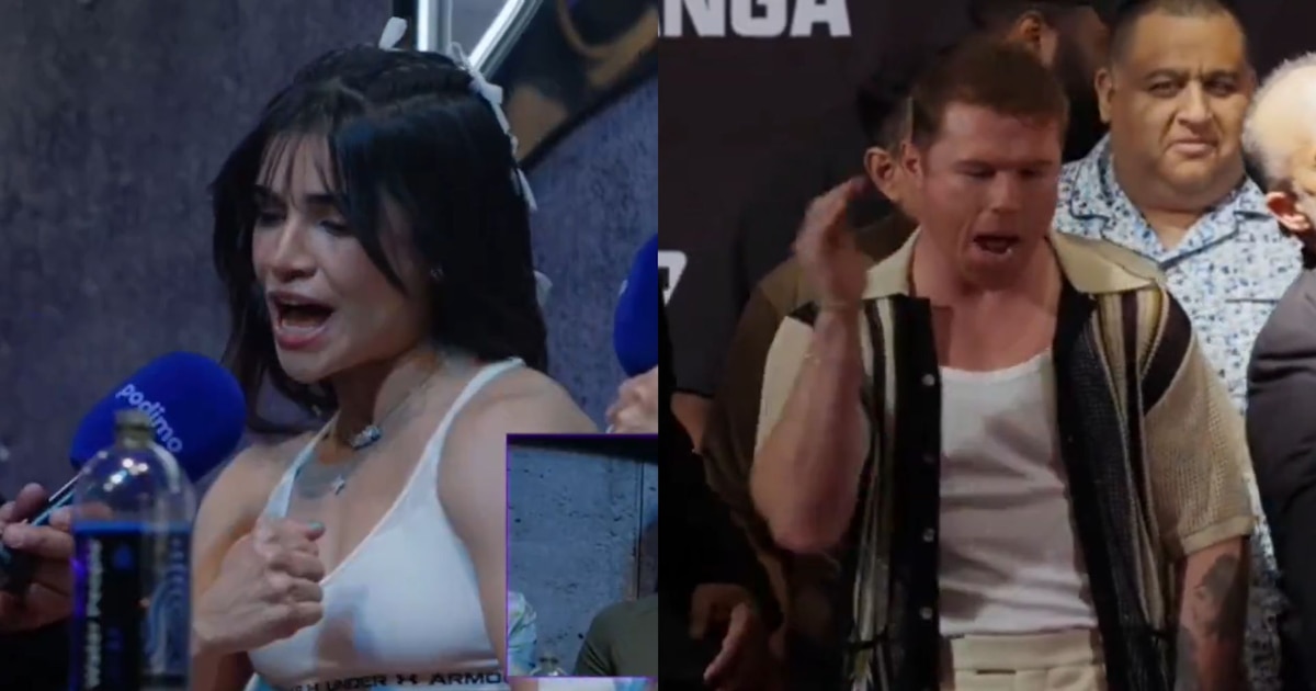 Alana Flores emula a Canelo Álvarez y amenaza a Gala Montes en la previa del combate en el Supernova Strikers Boxing
