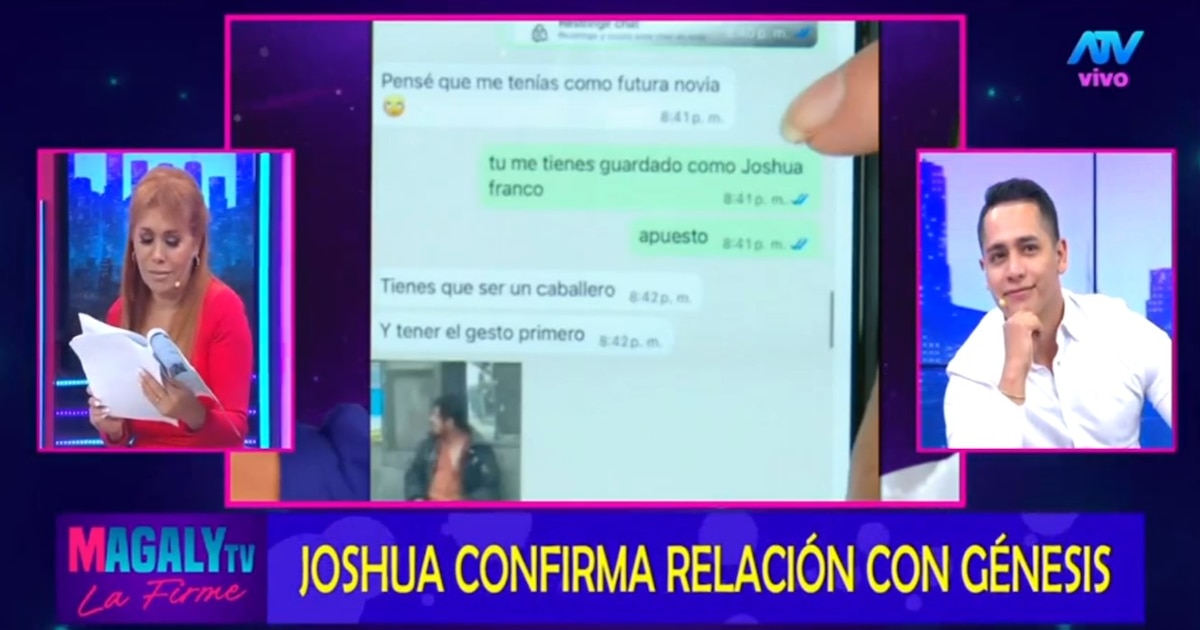 Joshua Franco rompe el silencio: niega ser amante de Génesis Tapia y revela que su relación fue pública y sin secretos