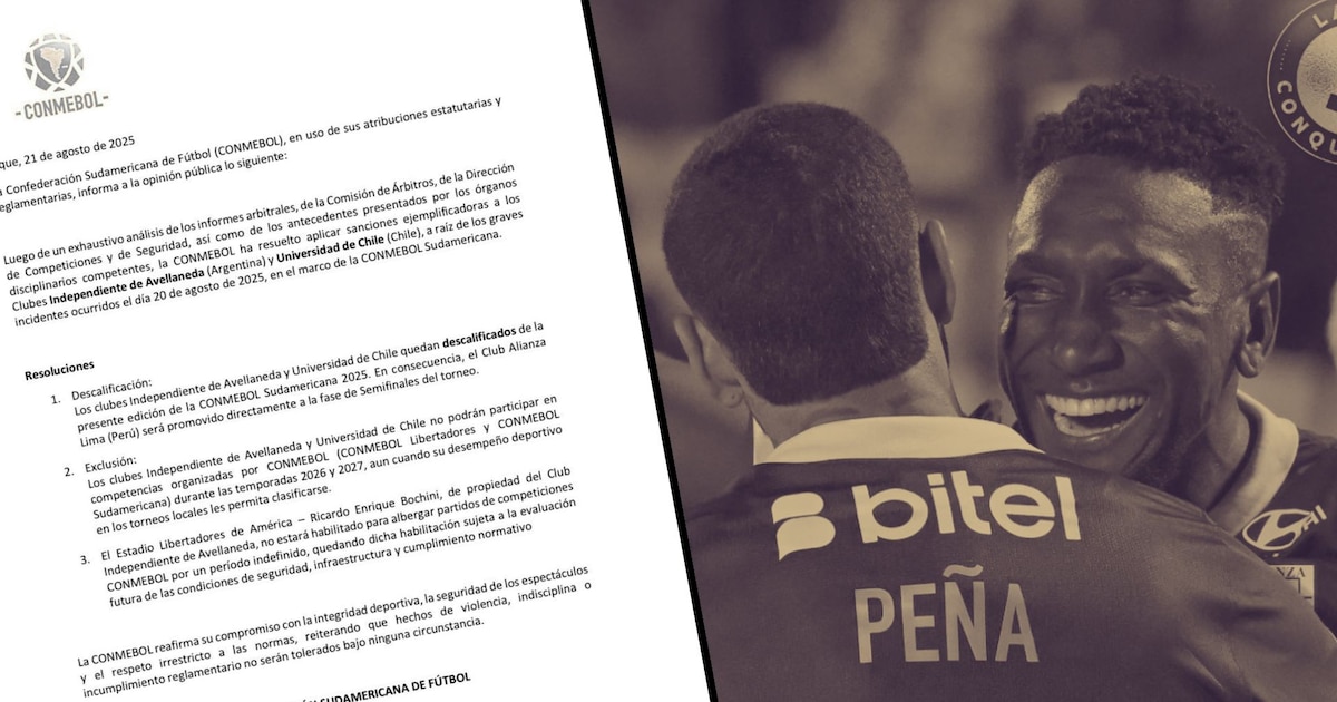 ¡Alerta en la Copa Sudamericana 2025: Comunicado falso anuncia eliminación de Independiente y Universidad de Chile y clasifica a Alianza Lima, tras violentos incidentes en Avellaneda