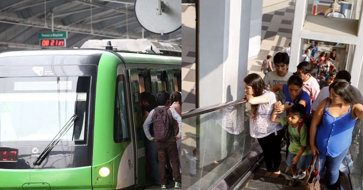 Niño queda atrapado en escaleras eléctricas de la estación Bayóvar de la Línea 1 del Metro de Lima durante interrupciones en el servicio