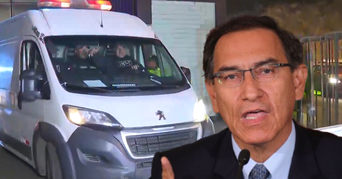 Martín Vizcarra es trasladado en un fuerte operativo policial al penal de Ancón II tras cambio en su clasificación penitenciaria