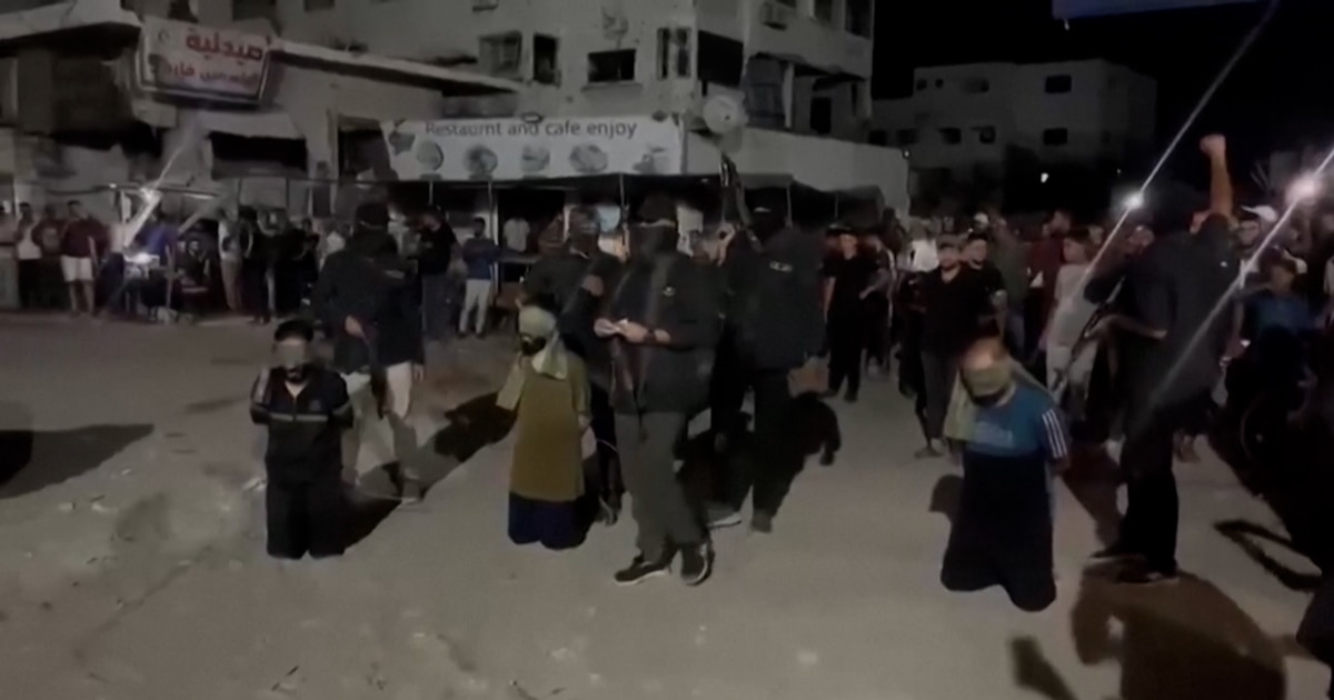 Hamas ejecuta a presuntos colaboradores en Gaza en brutal video que alarma a la comunidad internacional