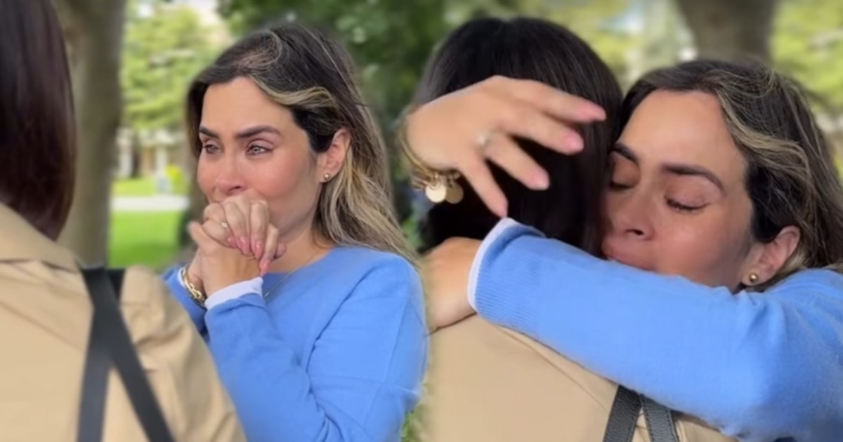 Ethel Pozo llora al despedir a su hija mayor en España por inicio en la universidad