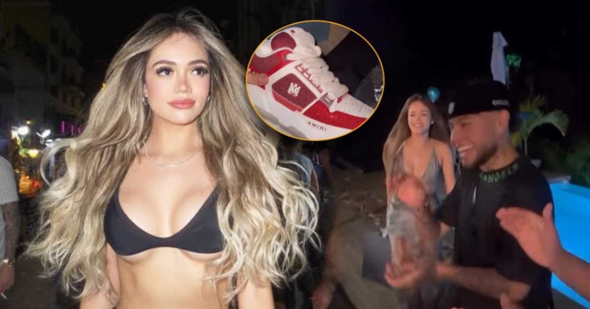 Mayra Goñi sorprende a Neutro con zapatillas de más de mil soles por su cumpleaños