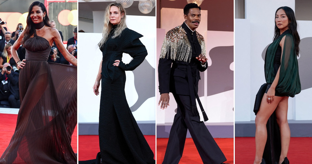 ¡Espectáculo en Venecia! Transparencias, brillos metálicos y tejidos premium desafían la moda en la alfombra roja del Festival Internacional de Cine