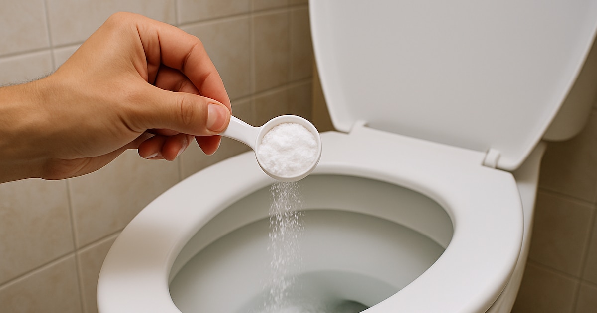¡Revolución en la limpieza del baño! Descubre la mezcla casera de sal y bicarbonato de sodio que elimina bacterias, olores y residuos en tu inodoro de forma efectiva y económica
