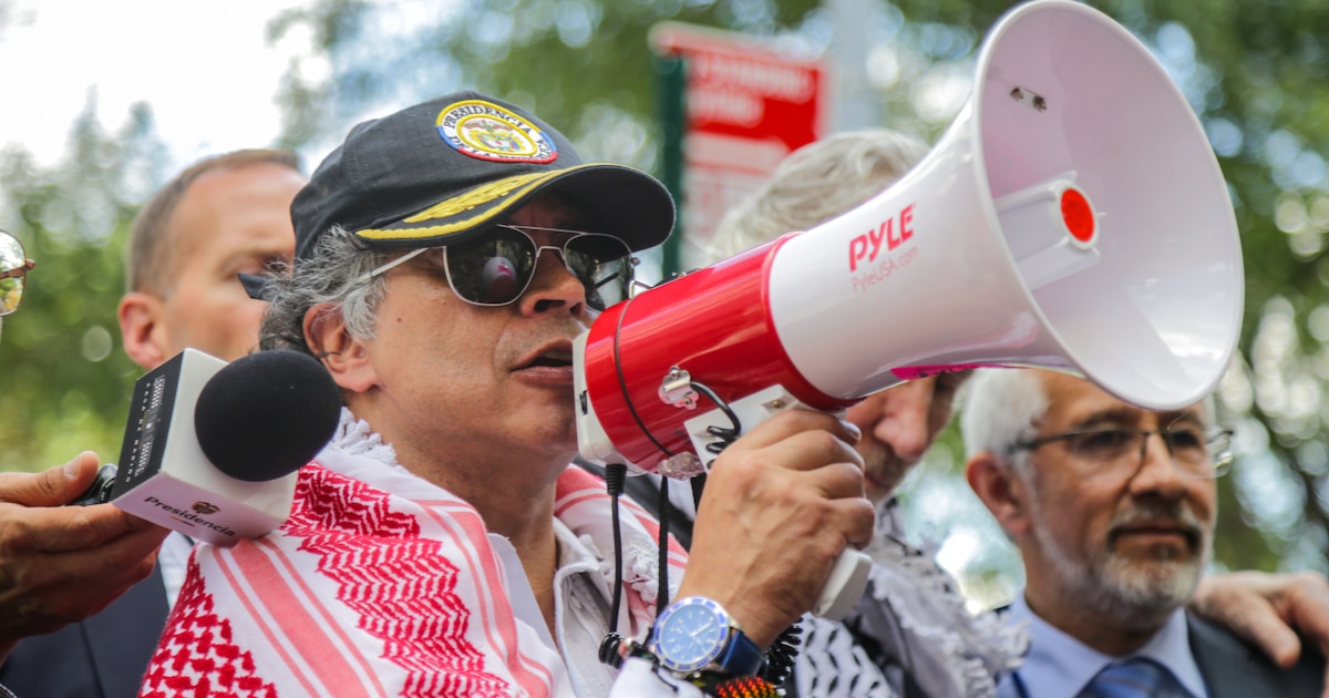 Gustavo Petro desafía a EE. UU. en Nueva York y enfrenta la revocación de visas por su respaldo a Palestina