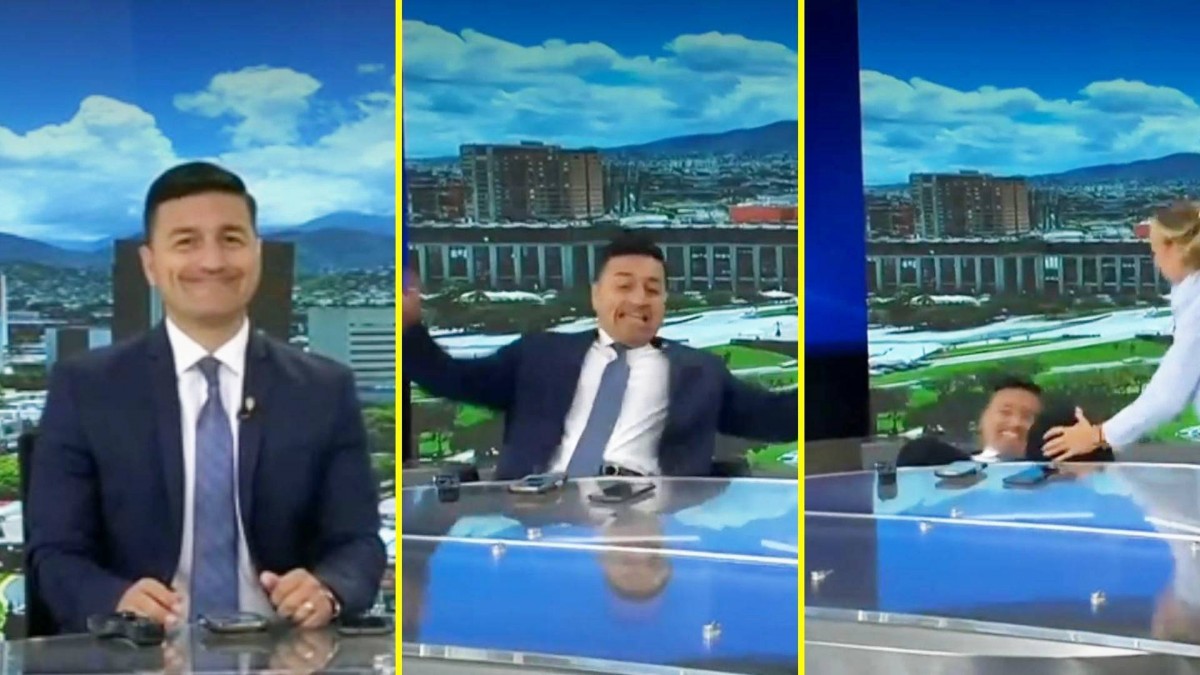 ¡Choque en vivo! Yari Martínez sufre caída en plena transmisión en México
