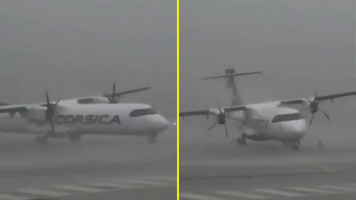 ¡Terror en el aire! Aeronave sacudida por tormenta de 160 km/h en Francia deja a pasajeros al borde del pánico