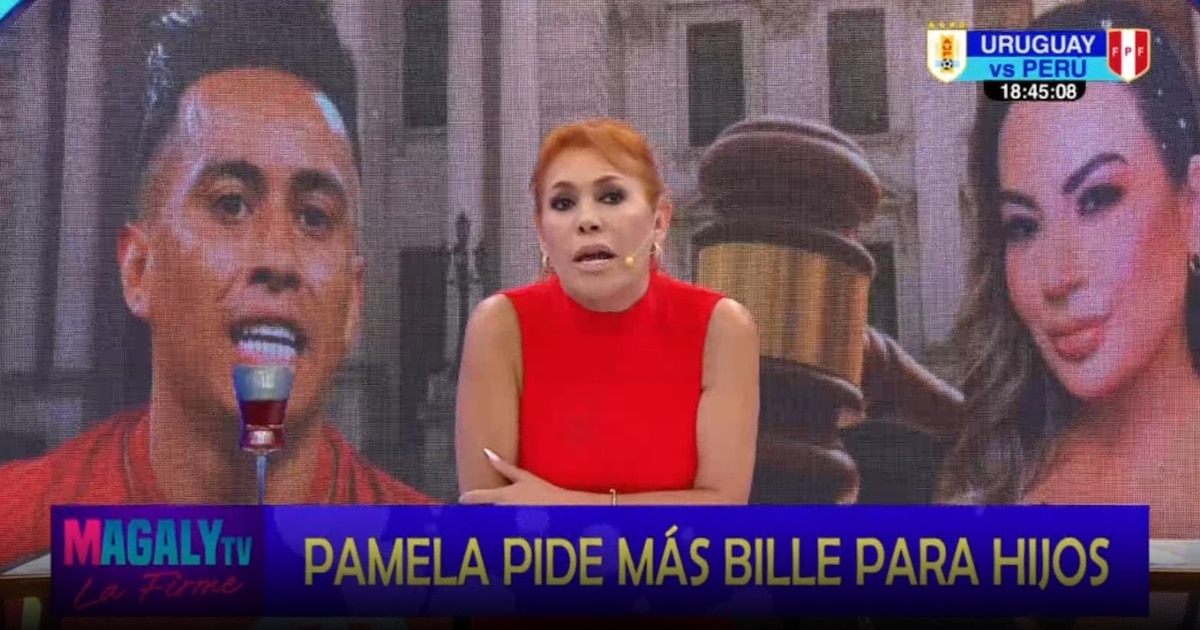 Magaly Medina cuestiona a Pamela López por pensión de 64 mil soles para Cristian Cueva