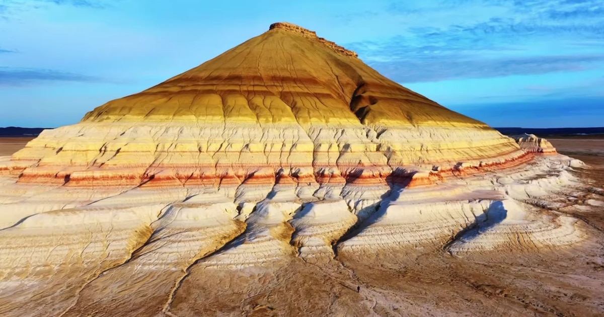 Descubren en Kazajistán la montaña Bokty, un antiguo mar de Tetis en medio del desierto con fósiles de tibur