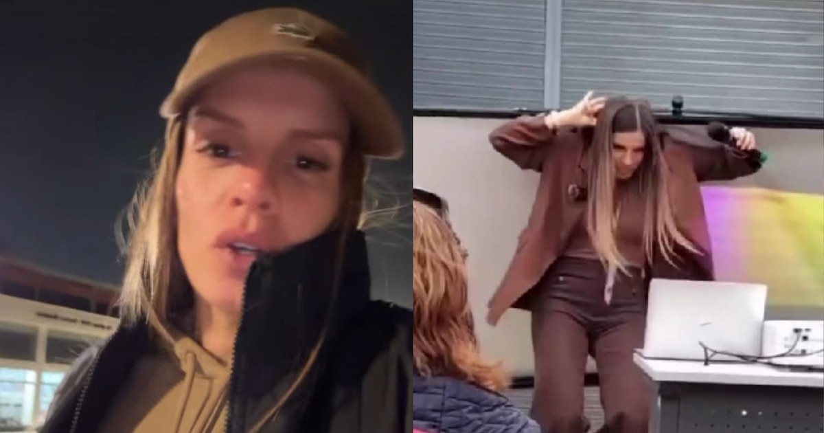 Alejandra Baigorria sufre accidente en plena charla en Talara y sorprende con su actitud