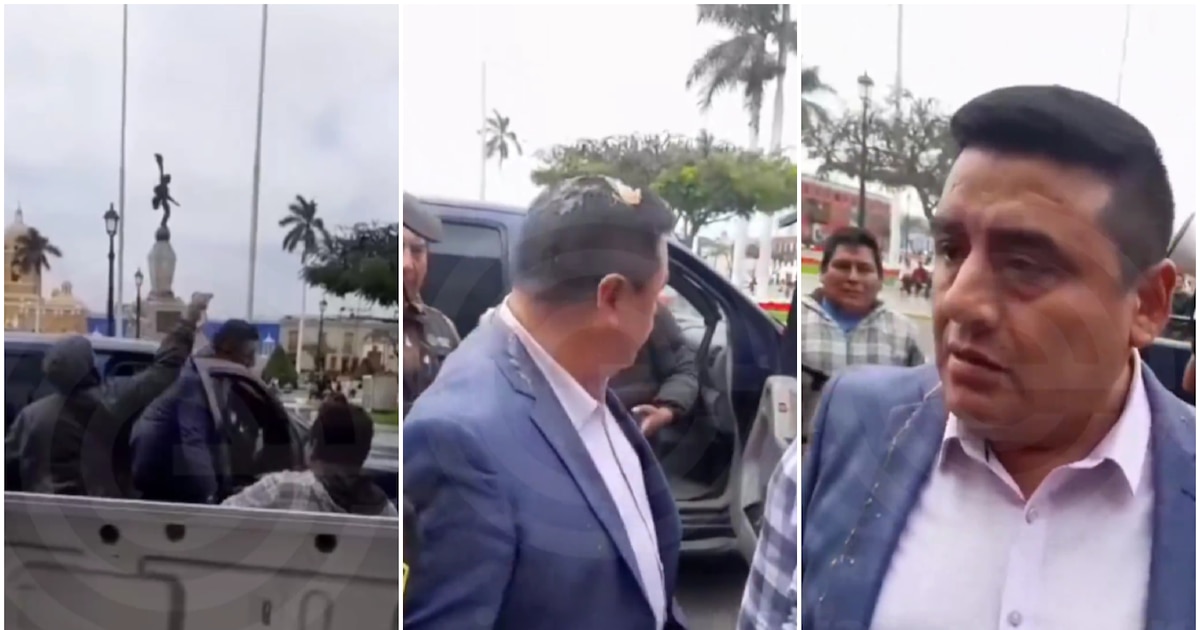 Incidente en Trujillo: lanzan huevo al alcalde Wilmer Sánchez tras conferencia sobre explosivos