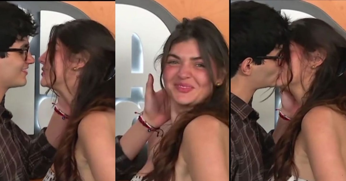 Doménico Benavides y Miranda Capurro sorprenden en vivo en Zaca TV con beso y generan rumores