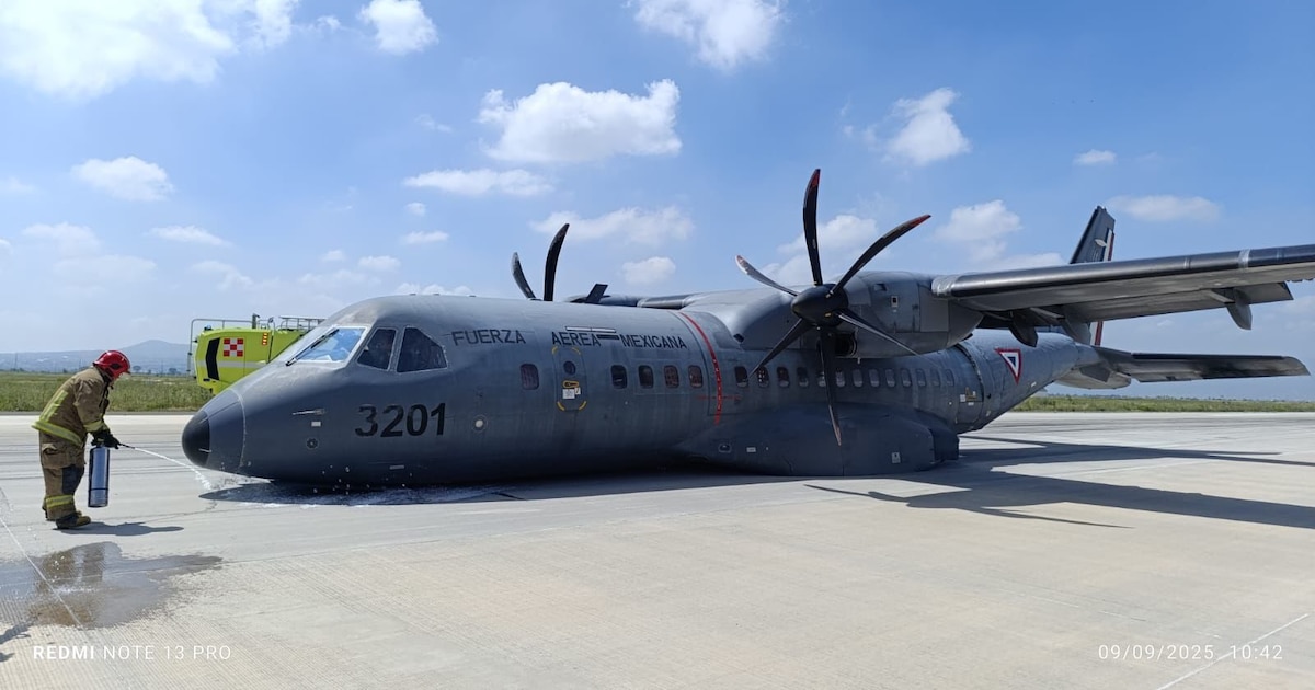 ¡Alerta en el AIFA! Avión de la Fuerza Aérea Mexicana sufre aterrizaje de emergencia sin víctimas ni lesiones