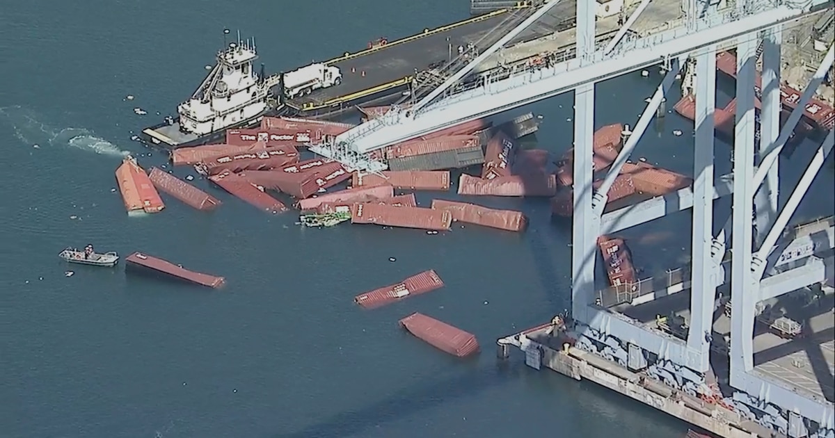 ¡Catástrofe en Long Beach: Más de 50 contenedores caen al mar desde el buque Mississippi!