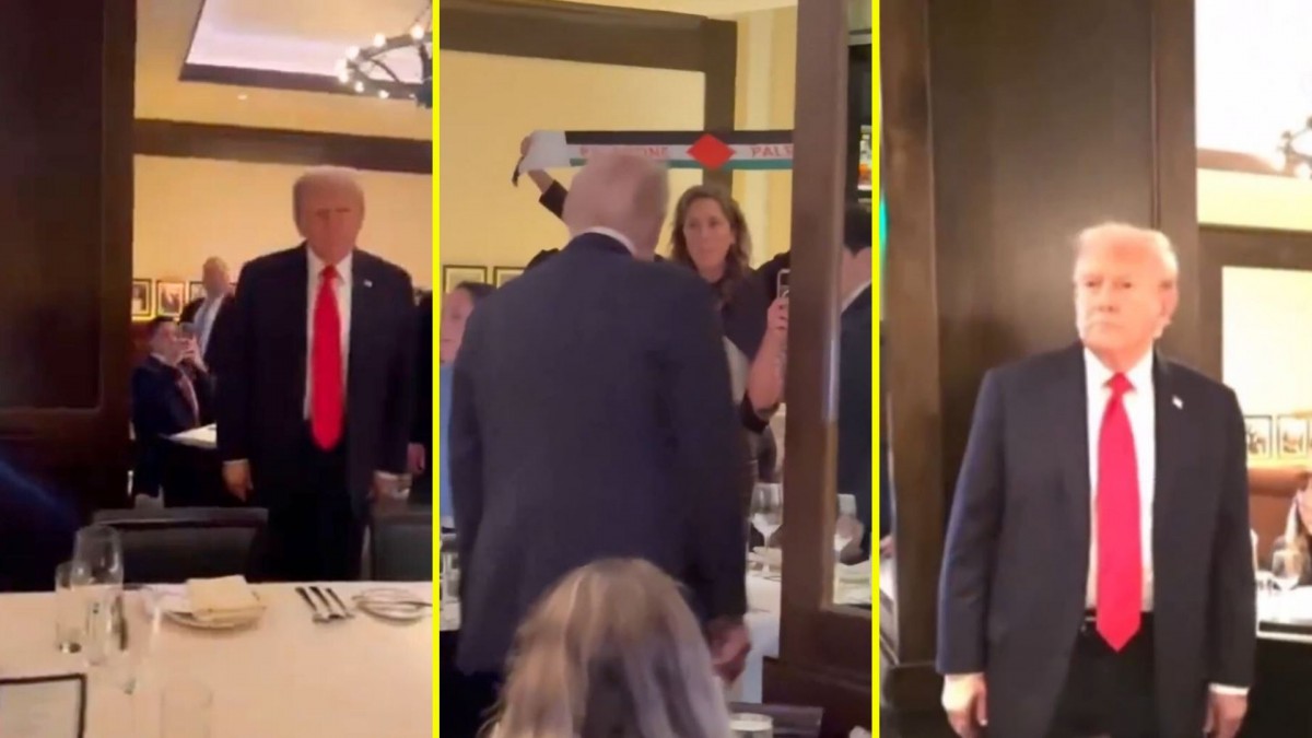¡Escándalo en Washington: Trump increpado y enfrentado por manifestantes pro-Palestina en restaurante cercano a la Casa Blanca!