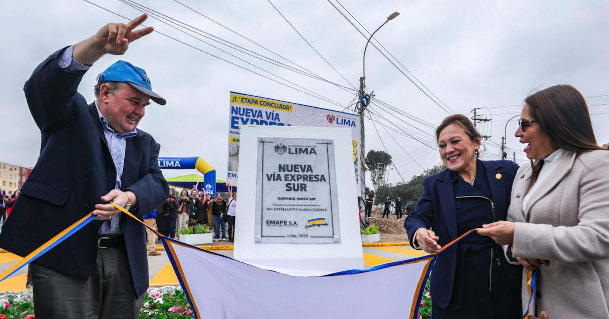 Vía Expresa Sur sin señalización y con caos vehicular a un día de su apertura
