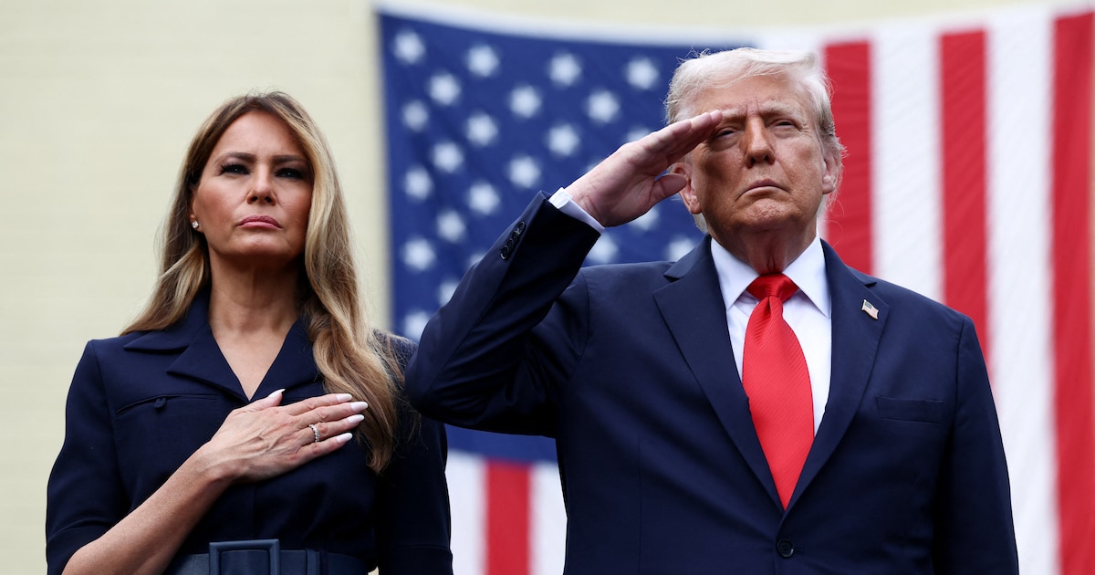 Trump y Melania rinden homenaje en el Pentágono a las víctimas del 11-S en un acto patriótico lleno de simbolismo