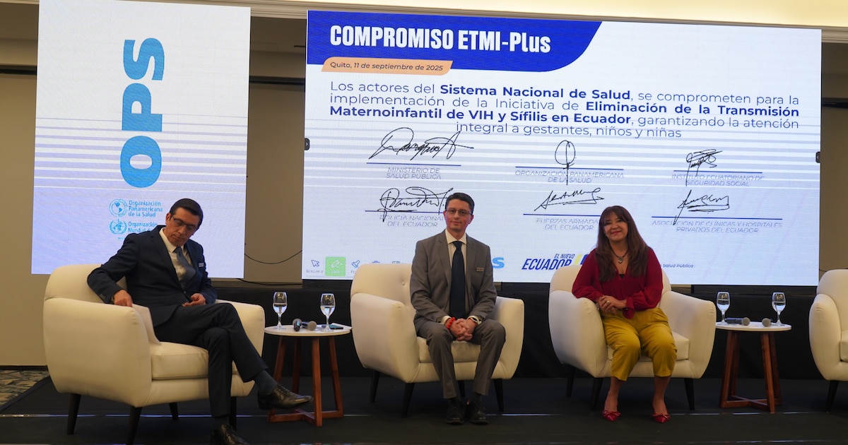Ecuador lanza plan audaz para eliminar la transmisión materno-infantil del VIH y sífilis antes de 2030