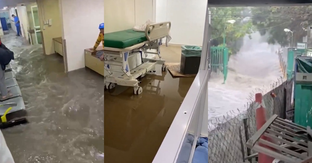 ¡Inundación Catastrófica en el IMSS 53: Fuertes lluvias arrasan con urgencias, pediatría y cirugía en Los Reyes La Paz!