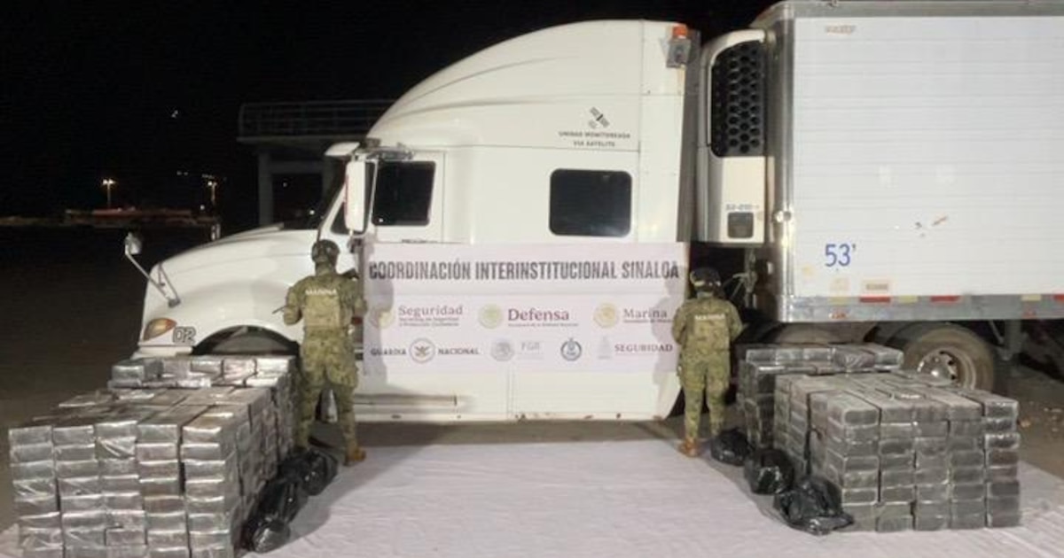 ¡Impactante operativo en Mazatlán: Detienen 1.5 toneladas de metanfetaminas ocultas en doble fondo vinculadas a «Los Chapitos» del Cártel de Sinaloa!