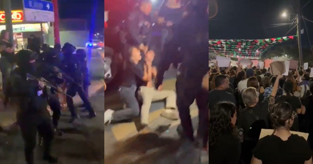 ¡En Santa Catarina, protestas y enfrentamientos violentos en plena celebración del Grito de Independencia por presunta muerte de 70 perros en el Centro de Bienestar Animal!