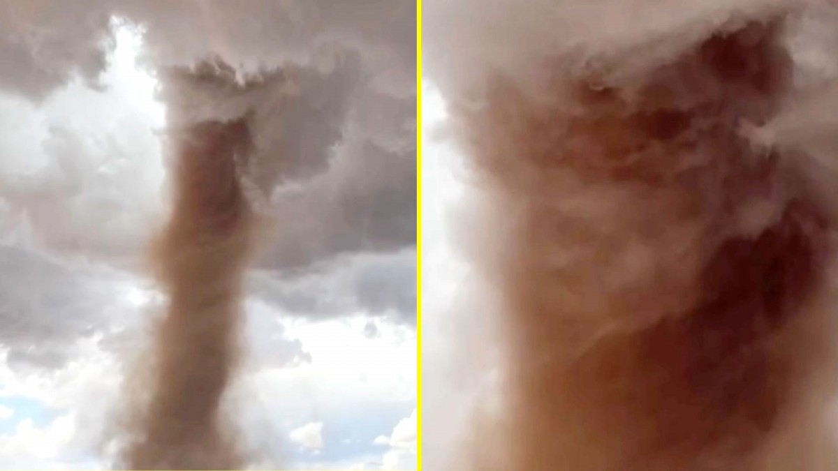 Tornado de COLOR CAFÉ azota Utah: Impactante fenómeno natural sin víctimas