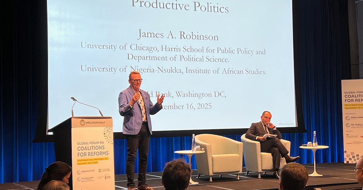 ¡Premio Nobel de Economía 2024: Robinson llama a transformar la política en un «lubricante» para resolver la crisis global en países