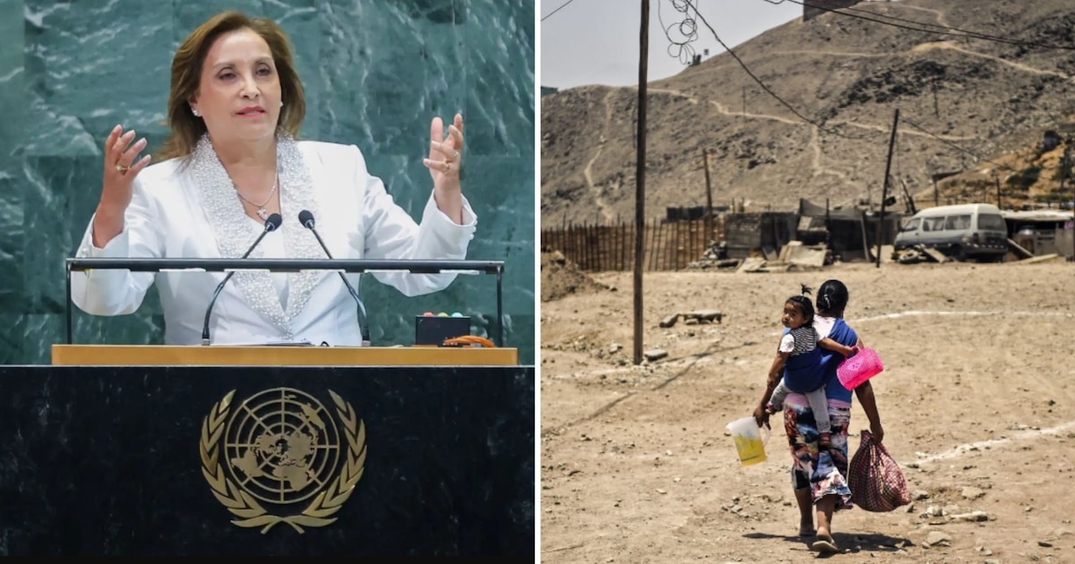 Dina Boluarte afirma en la ONU que prioriza a las familias, pero la pobreza en Perú alcanza 9,4 millones