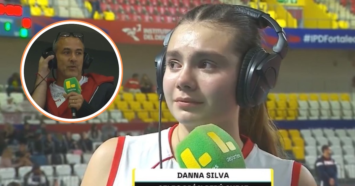 Roberto Silva emociona a su hija desde la tribuna tras el tercer lugar de Perú en vóley Sub 17