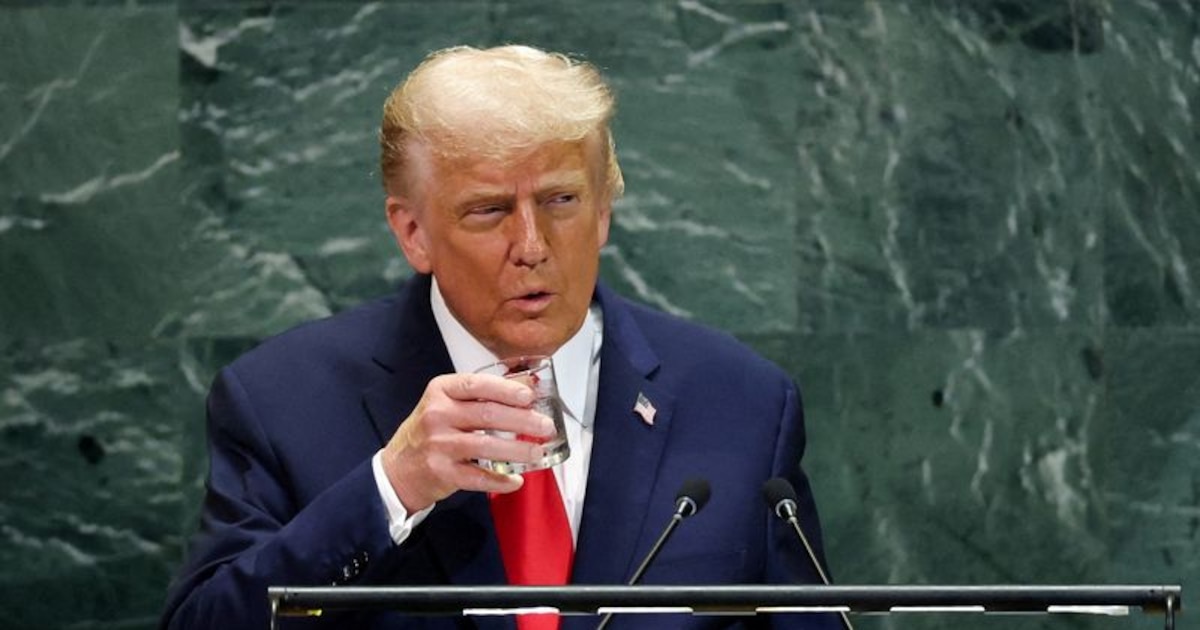 Trump denuncia «triple sabotaje» en la ONU y exige investigación tras fallos en escalera, sonido y teleprompter