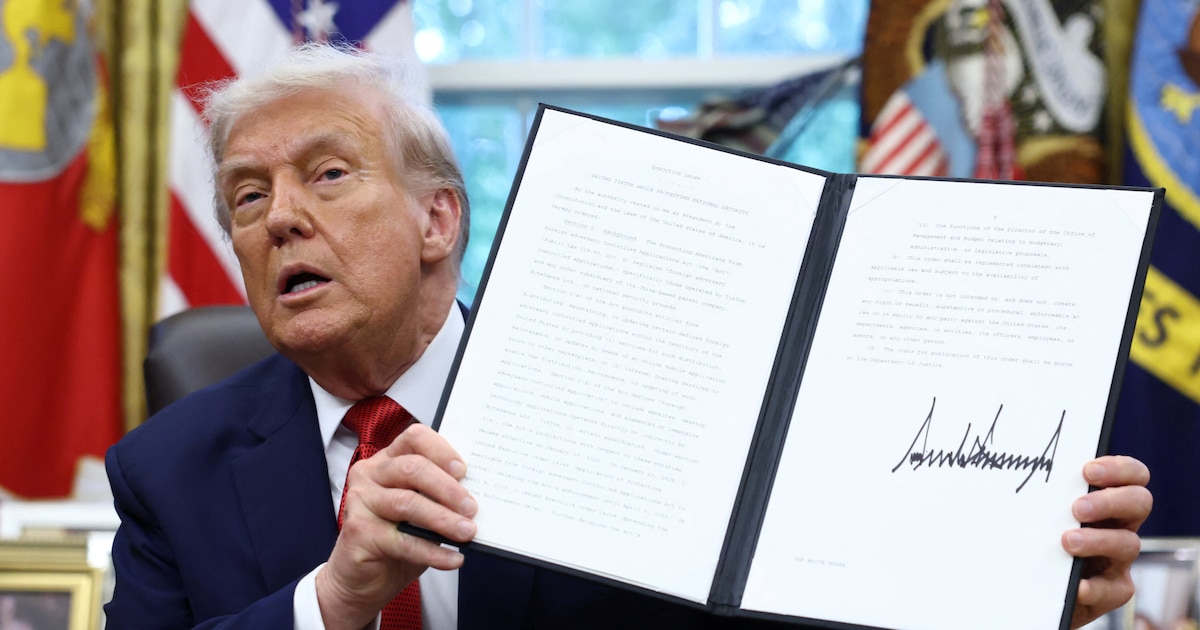 Trump firma decreto para vender TikTok en EE.UU. y evita su prohibición tras acuerdo con China