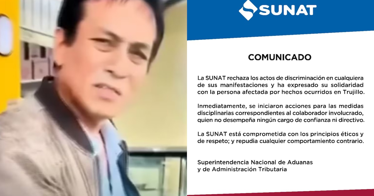 Sunat sancionará a trabajador por comentarios racistas contra joven en Trujillo