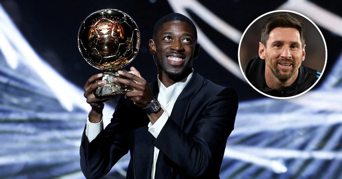 Messi felicita a Dembélé tras ganar el Balón de Oro en una ceremonia que enciende las polémicas