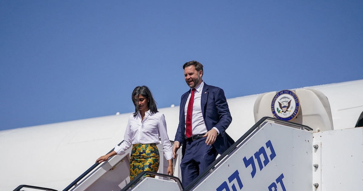 JD Vance llega a Israel para coordinar el cumplimiento del alto al fuego con Hamas