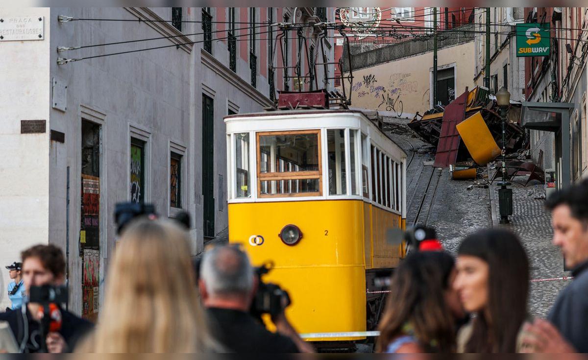 Accidente mortal en Lisboa: funicular de la Gloria se descarrila por cable defectuoso y deja 16 muertos