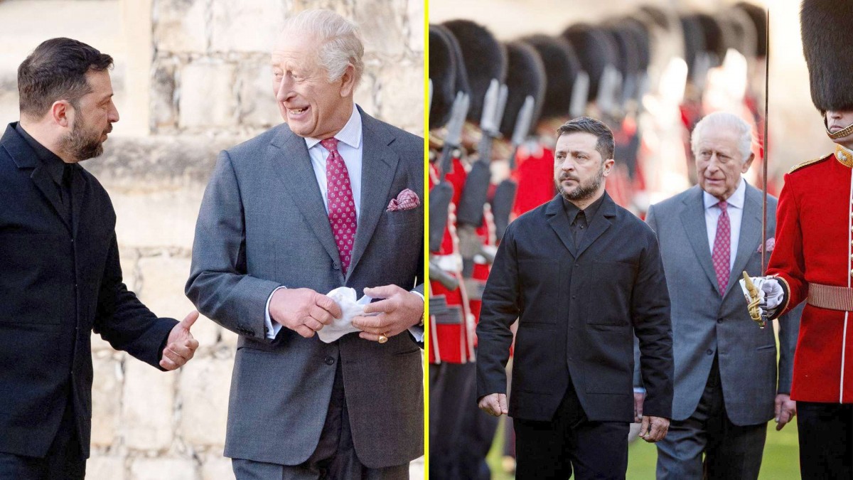 Zelenski se encuentra con el Rey Carlos III en Windsor antes de pedir armas de largo alcance en Reino Unido