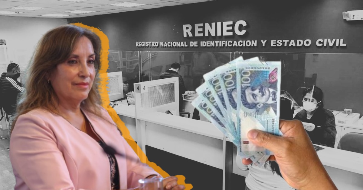 Dina Boluarte recibirá más de 200 mil soles del Reniec tras fallo del PJ