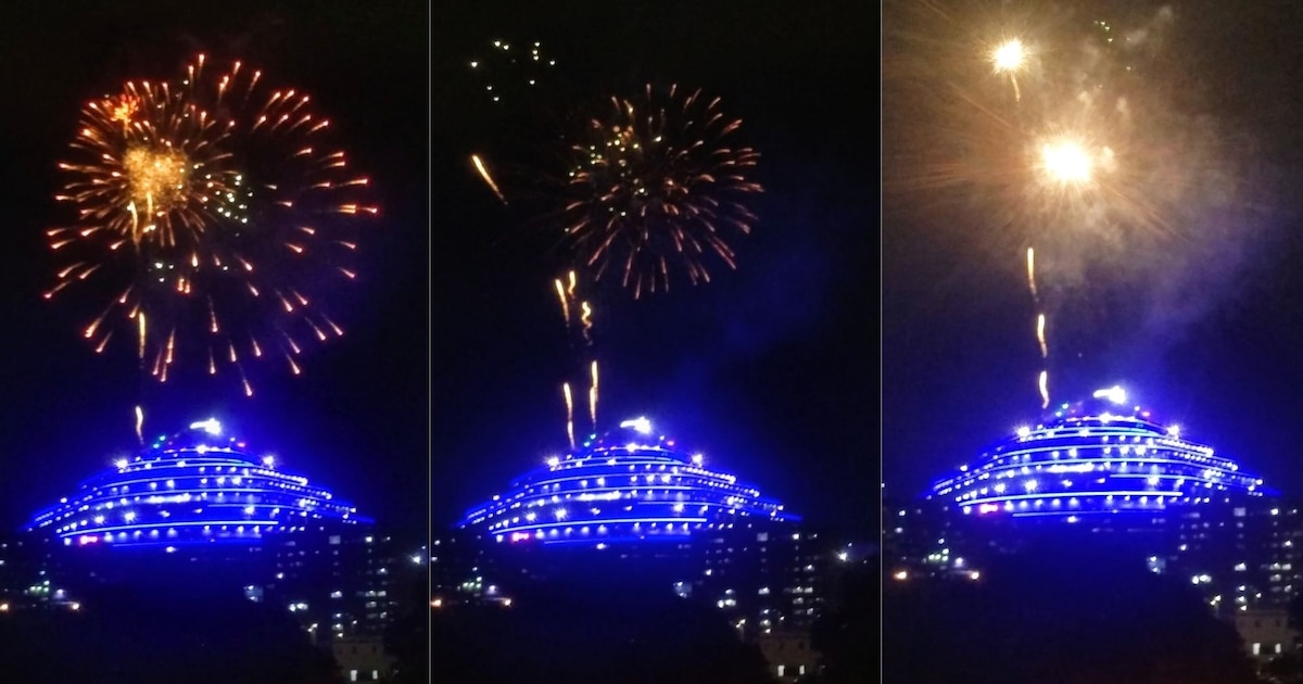 Maduro celebra Navidad con fuegos artificiales en El Helicoide, el brutal centro de tortura en Venezuela