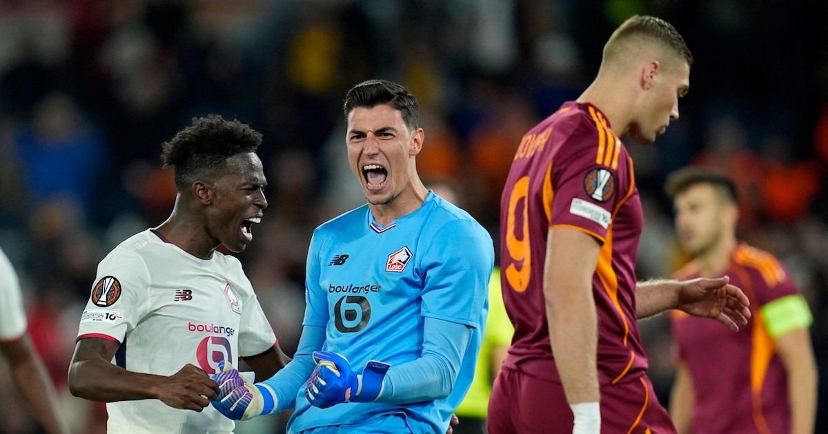 ¡Récord histórico! Berke Özer detiene 3 penales en 5 minutos y deja a la Roma fuera de Europa League