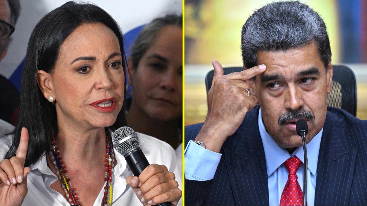 ¡Maduro en la cuerda floja! Machado amenaza con caer en Venezuela en medio de despliegue militar de EE.UU.