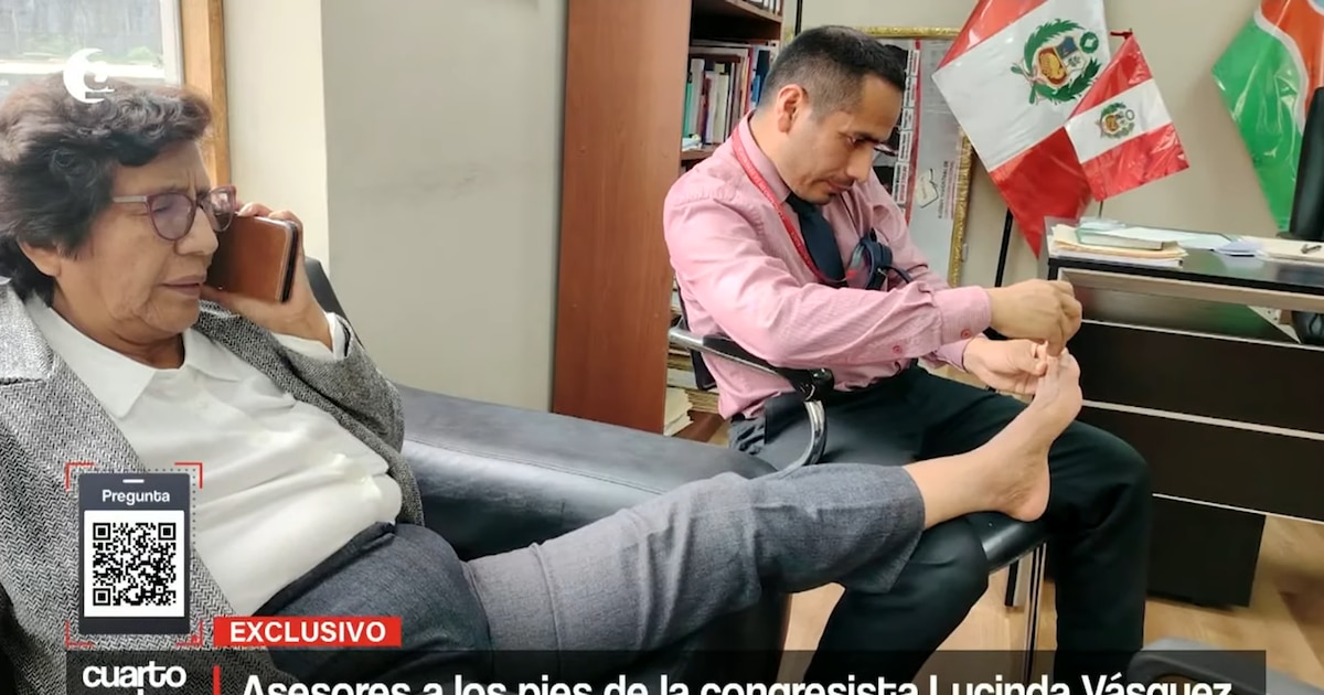 Congresista Lucinda Vásquez obliga a su personal a hacerle pedicura y cocinar durante horario laboral