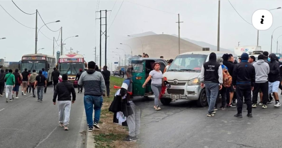 Transportistas y PNP en enfrentamiento en Ventanilla por bloqueo en Néstor Gambetta tras muerte de conductor