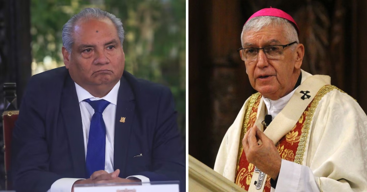 Ministro de Transportes suplica al cardenal Castillo no criticar al gobierno de Boluarte