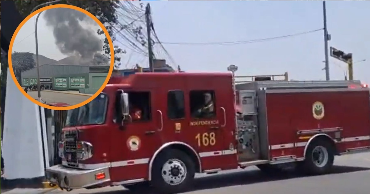 Incendio en la Escuela PNP de Puente Piedra moviliza a seis unidades de Bomberos